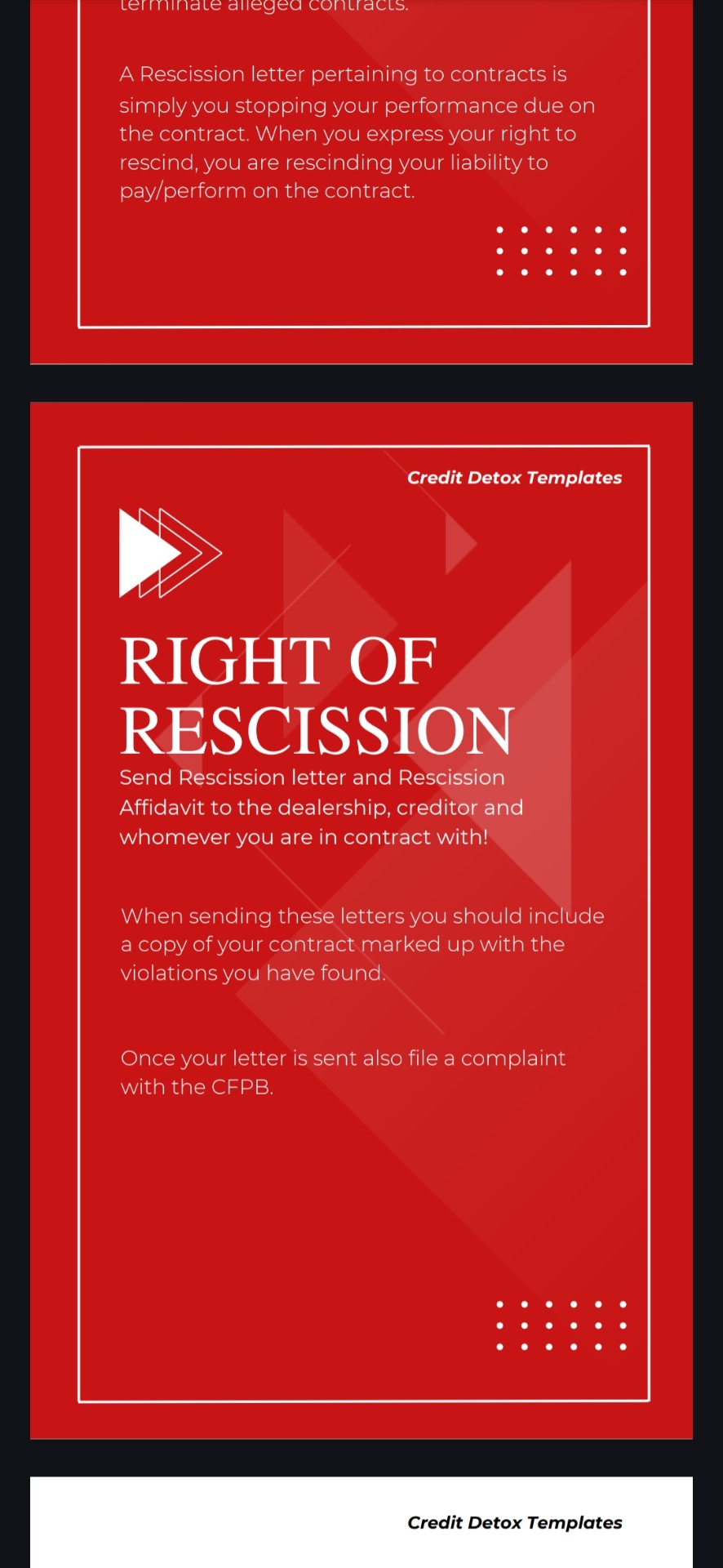 Right of Rescission